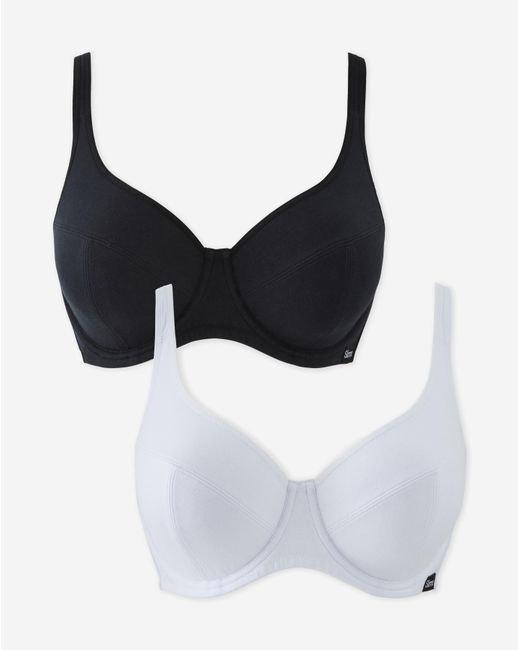 Slimma Brown 2 Pack Cotton Full Cup Bras