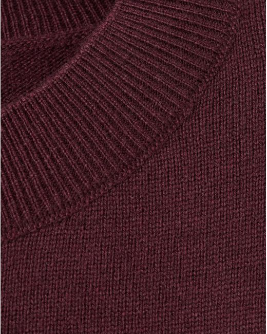 Mango Red Wool Mix Sweater