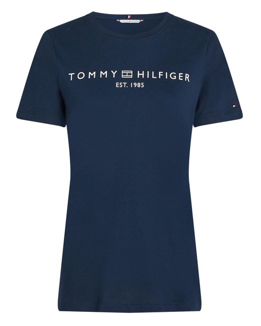 Tommy Hilfiger Blue Logo Short Sleeve Tee