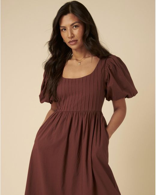 Nobody's Child Brown Mimi Midi Dress