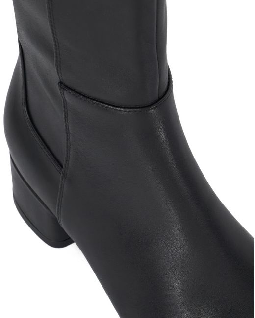 Dune Black Tayla Knee High Boots Std Fit