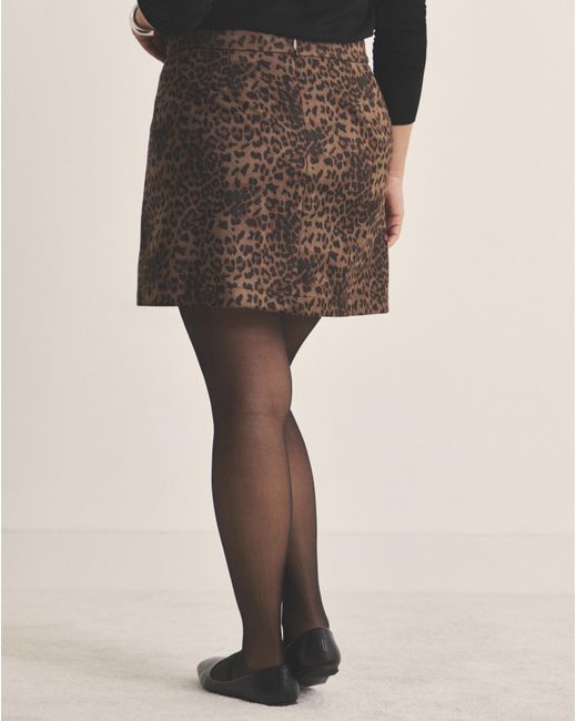 Simply Be Natural Suedette Pleated Mini Skirt