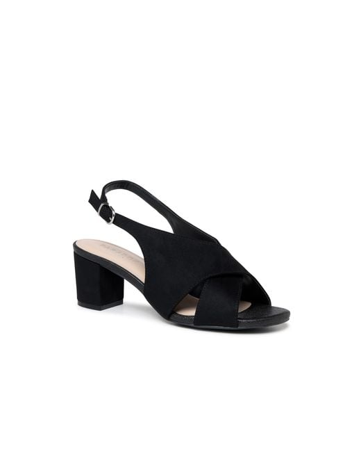 Paradox London Black Neroli Wide Fit Sandals