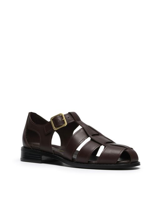 Clarks Black Hana Leather Sandal D Fit