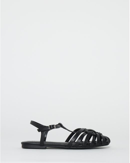 Simply Be Black Woven Fisherman Shoes Wide Fit