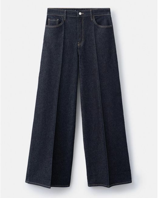 Mango Blue Wide Leg Jean