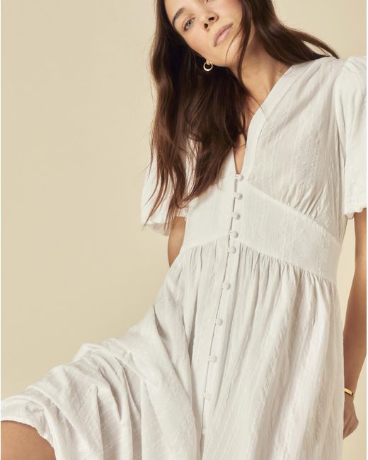 Nobody's Child Natural Midi Dress