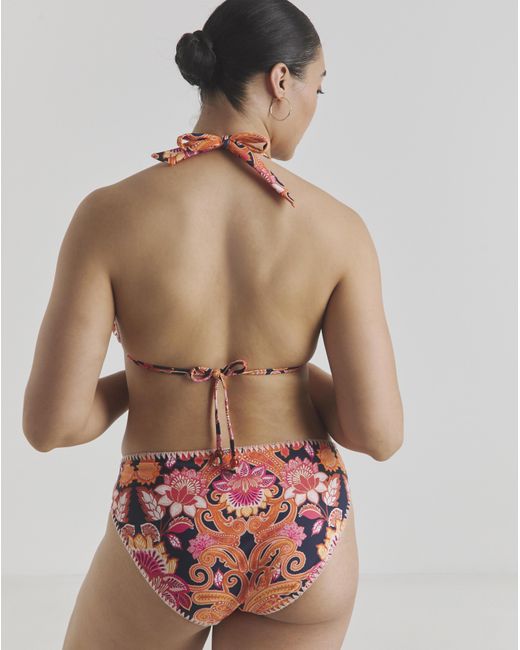 Figleaves Pink Frida Detail Triangle Bikini
