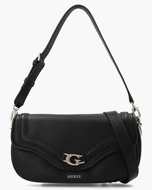Guess Black Dea Flap Shoulder Bag