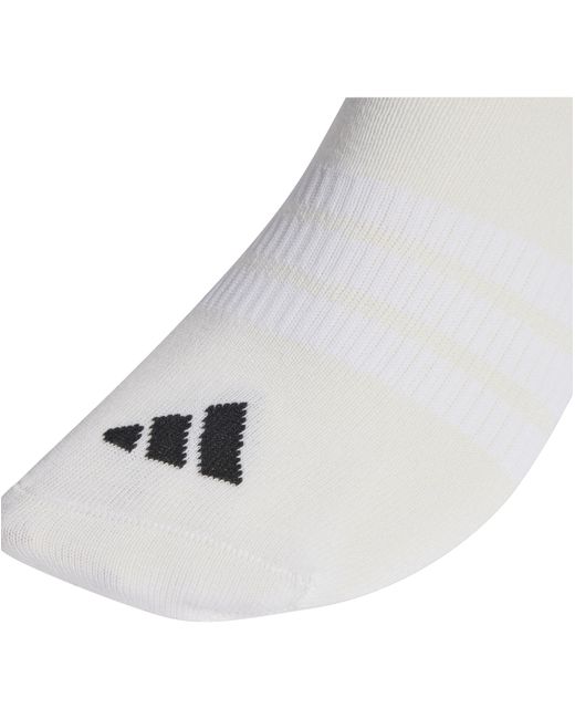 Adidas White Essential 3 Pack Trainer Socks