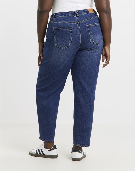 Simply Be Blue Barrel Jean
