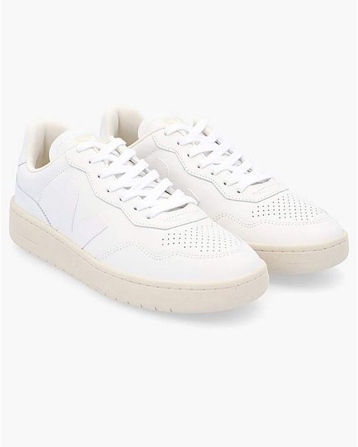 Veja White V-90 Extra Leather Trainers