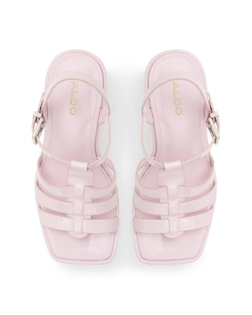 ALDO Pink Jeni Mary Jane Heeled Shoes D Fit