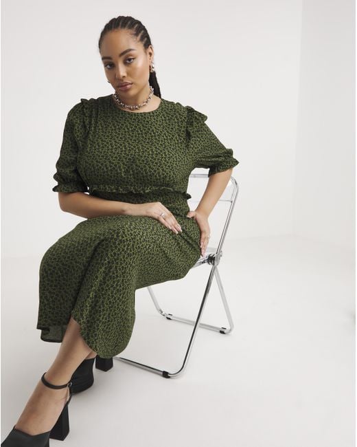Nobody's Child Green Felicia Midi Dress