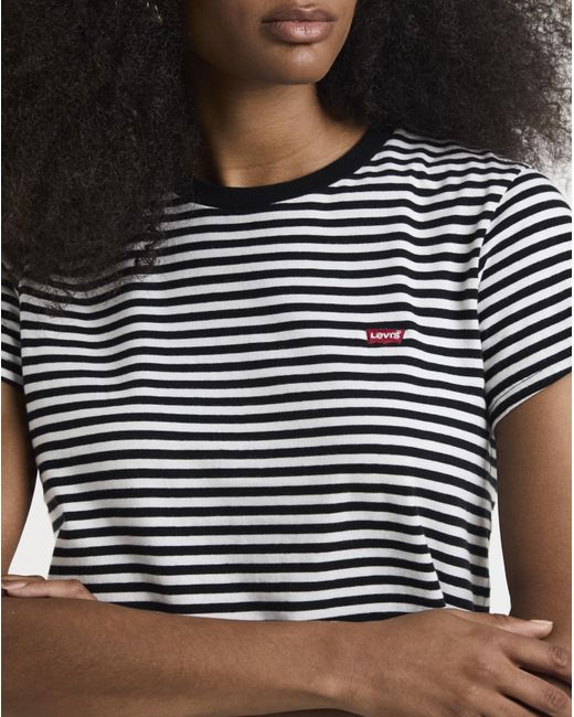 Levi's Black Perfect Tee Raita Stripe