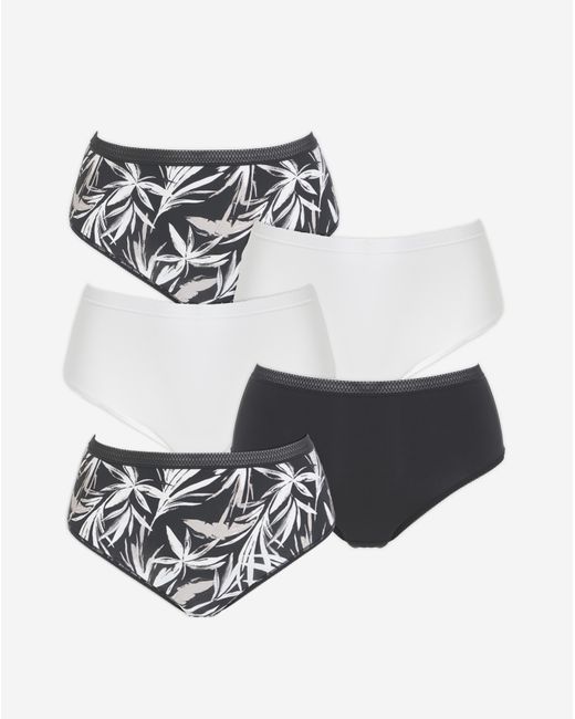 Pretty Secrets Multicolor 5 Pack Micro Midi Briefs