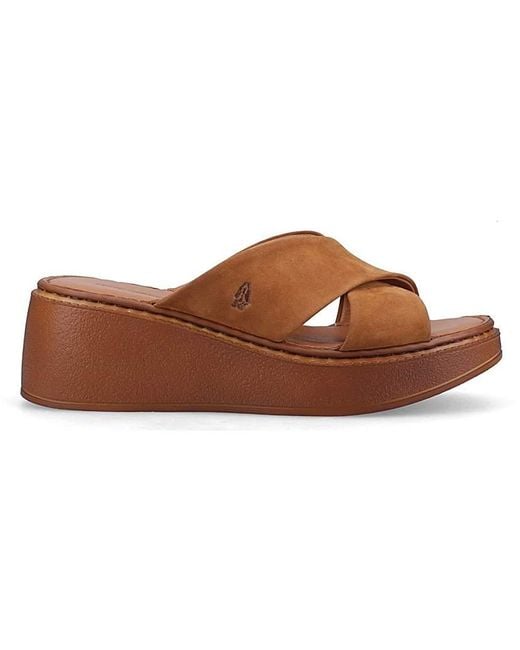 Hush Puppies Brown Bobbi Wedge Sandal