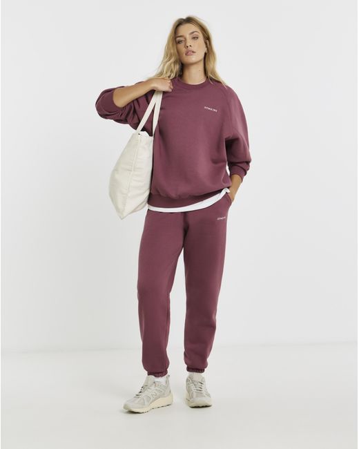 Gym King Purple 365 Raglan Sleeve Crew