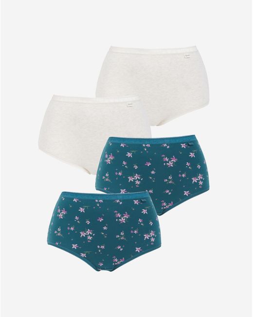Slimma Blue 4 Pack Full Fit Knickers