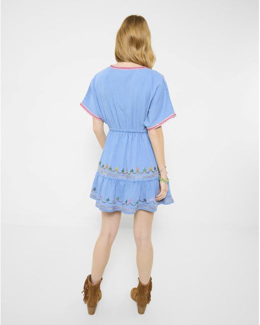 Joe Browns Blue Jb Emma Embroidered Denim Tunic Dress