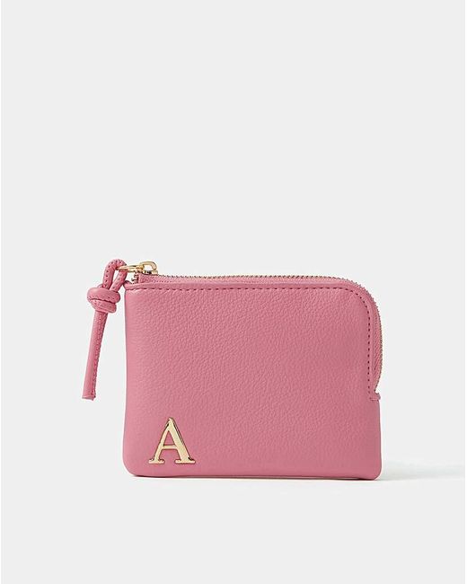 Accessorize Pink Initial Coin Purse