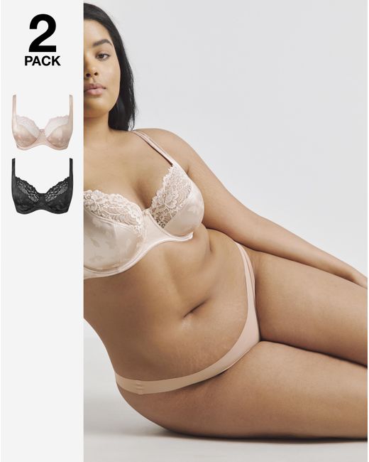 Pretty Secrets Natural 2 Pack Laura Full Cup Bras