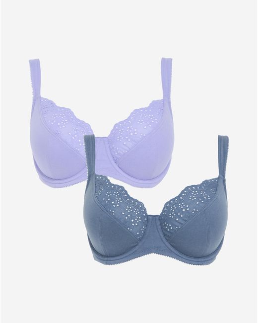 Pretty Secrets White 2 Pack New Jane Full Cup Wired Bras