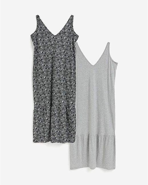 Pretty Secrets Gray Value 2 Pack Maxi Nightie