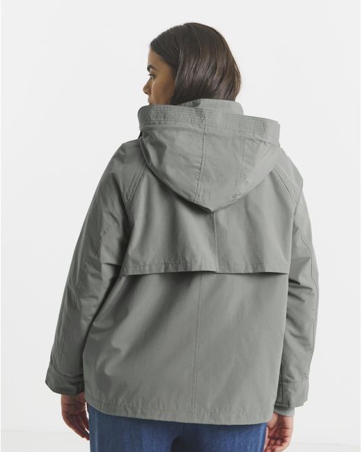 Simply Be Blue Short Storm Flap Parka