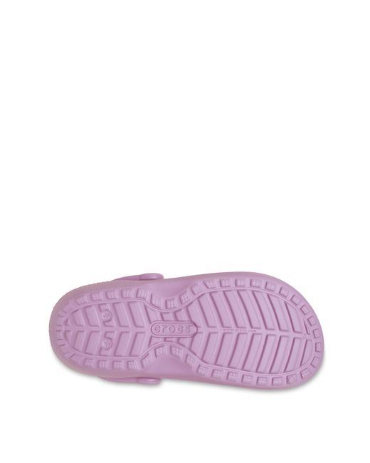 CROCSTM Purple Fleece Lined Classic Clog D Fit