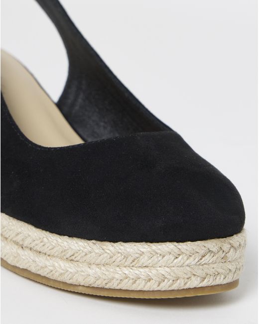 Simply Be Natural Espadrille Wedge Slingback Wide Fit