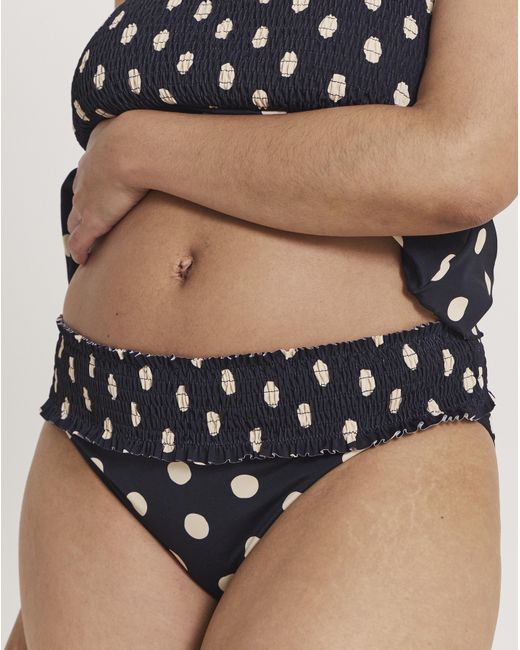 Simply Be Black Classic Printed Bikini Bottoms
