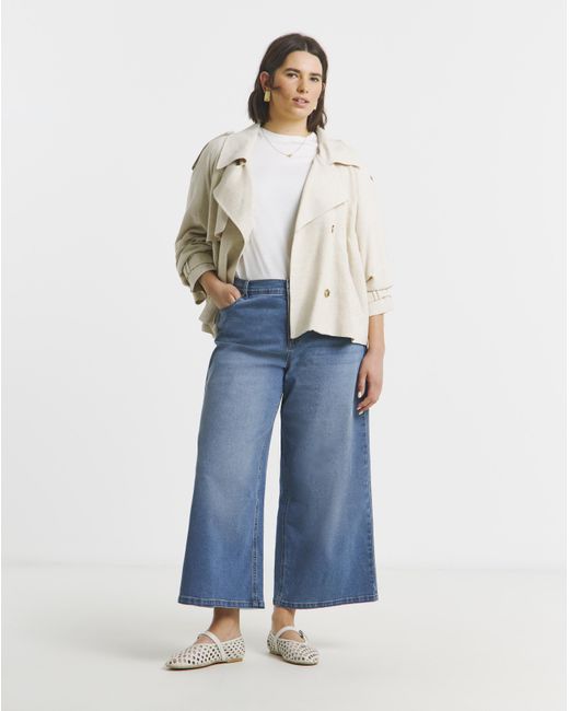 Simply Be Blue 24/7 Culotte Jeans