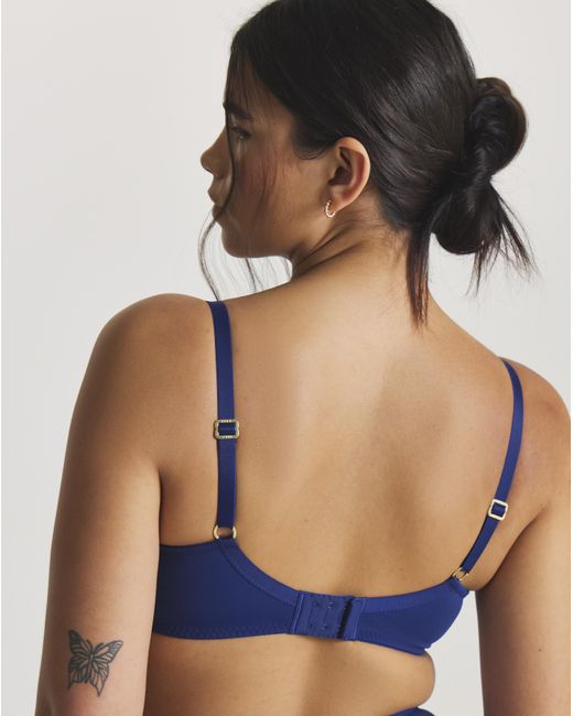 Pretty Secrets Blue Ella Plunge Wired Bra