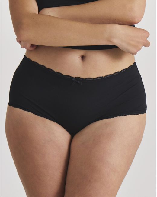Pretty Secrets Black 3 Pack Lace Shorts