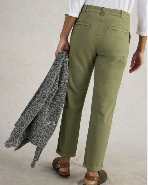 White Stuff Green Chino Trouser