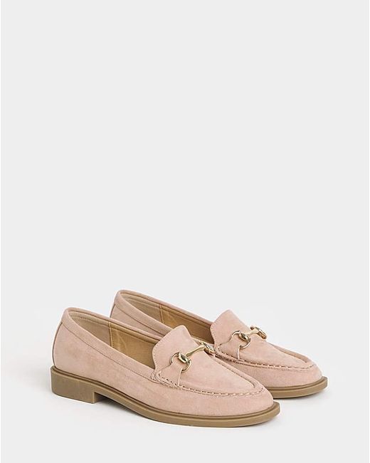 JD Williams Blue Snaffle Trim Loafer Wide