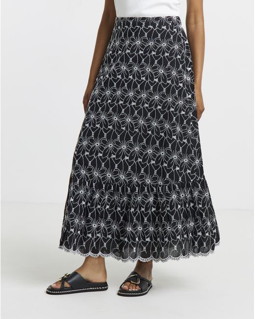 Lovedrobe Black Midaxi Skirt