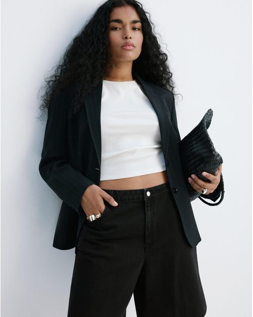 Mango Gray Bermudas Camilla