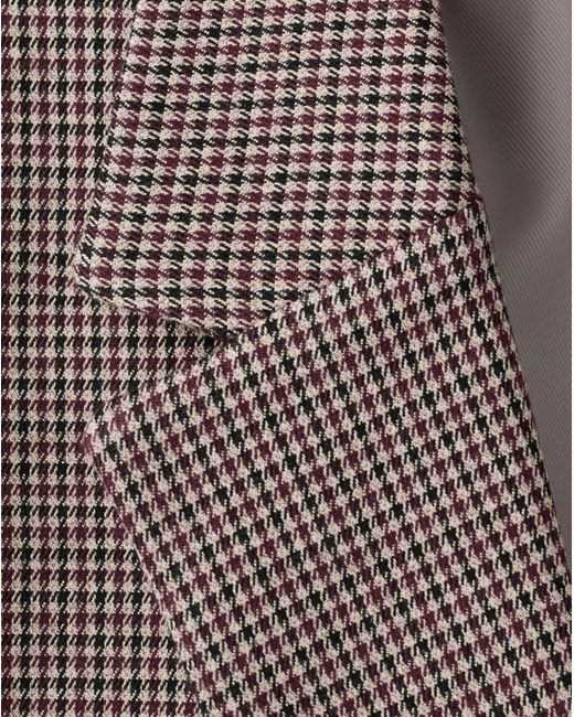 Mango Natural Houndstooth Blazer