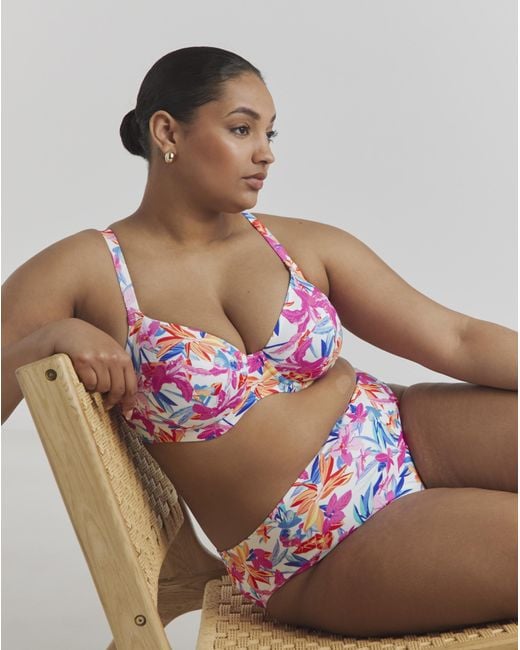 Elomi Brown Savaneta Mid Rise Bikini Brief