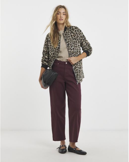 Simply Be Gray Soft Zip Bomber Jacket