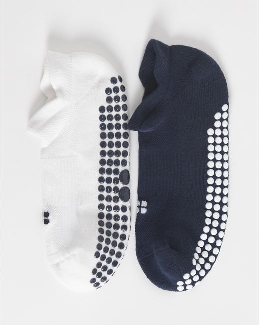 Sweaty Betty Blue Women's Reformer Trainer Gripper Socks 2 Pack