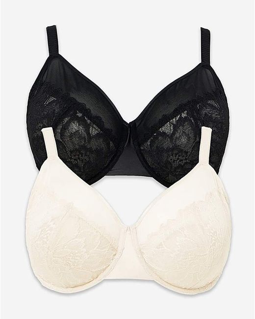 Pretty Secrets Black 2 Pack Willow Bras