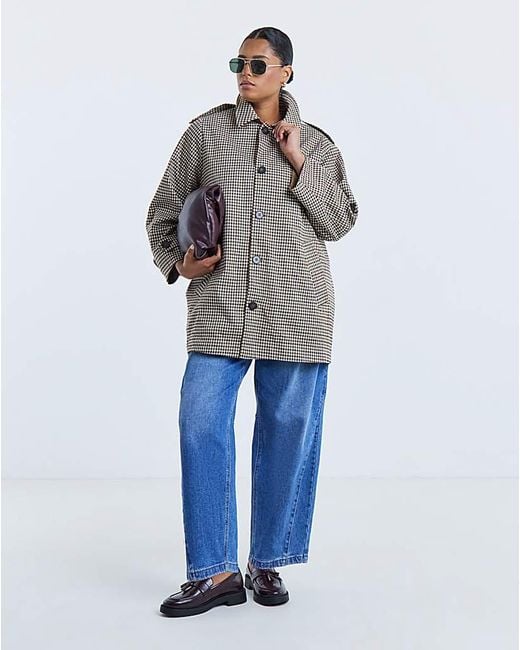 Simply Be Blue Reversible Mod Coat