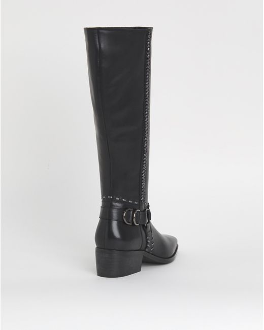 Joe Browns Black Knee High Leather Boot Eee