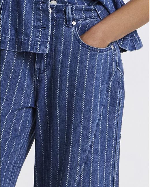 Simply Be Blue Barrel Jeans