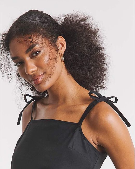 Simply Be Blue Tie Strap Cami
