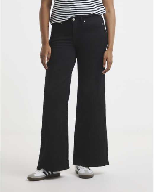 Levi's Black 318 Shaping Wide Leg Jean