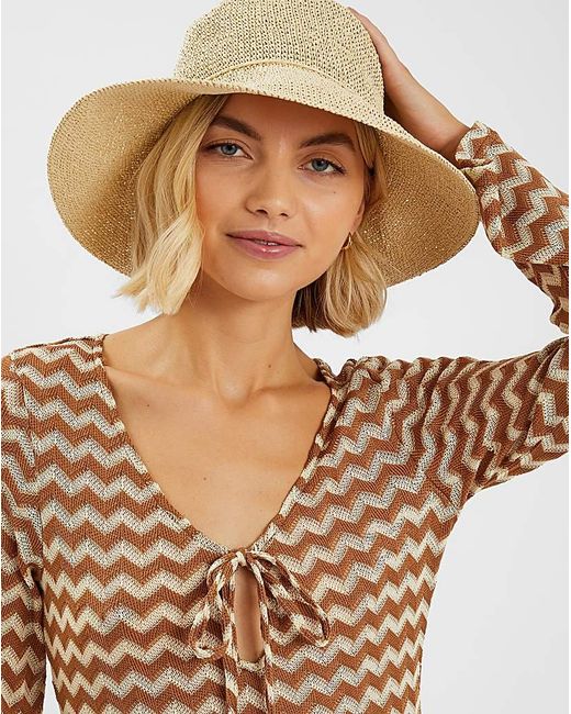 Accessorize Natural Straw Bucket Hat